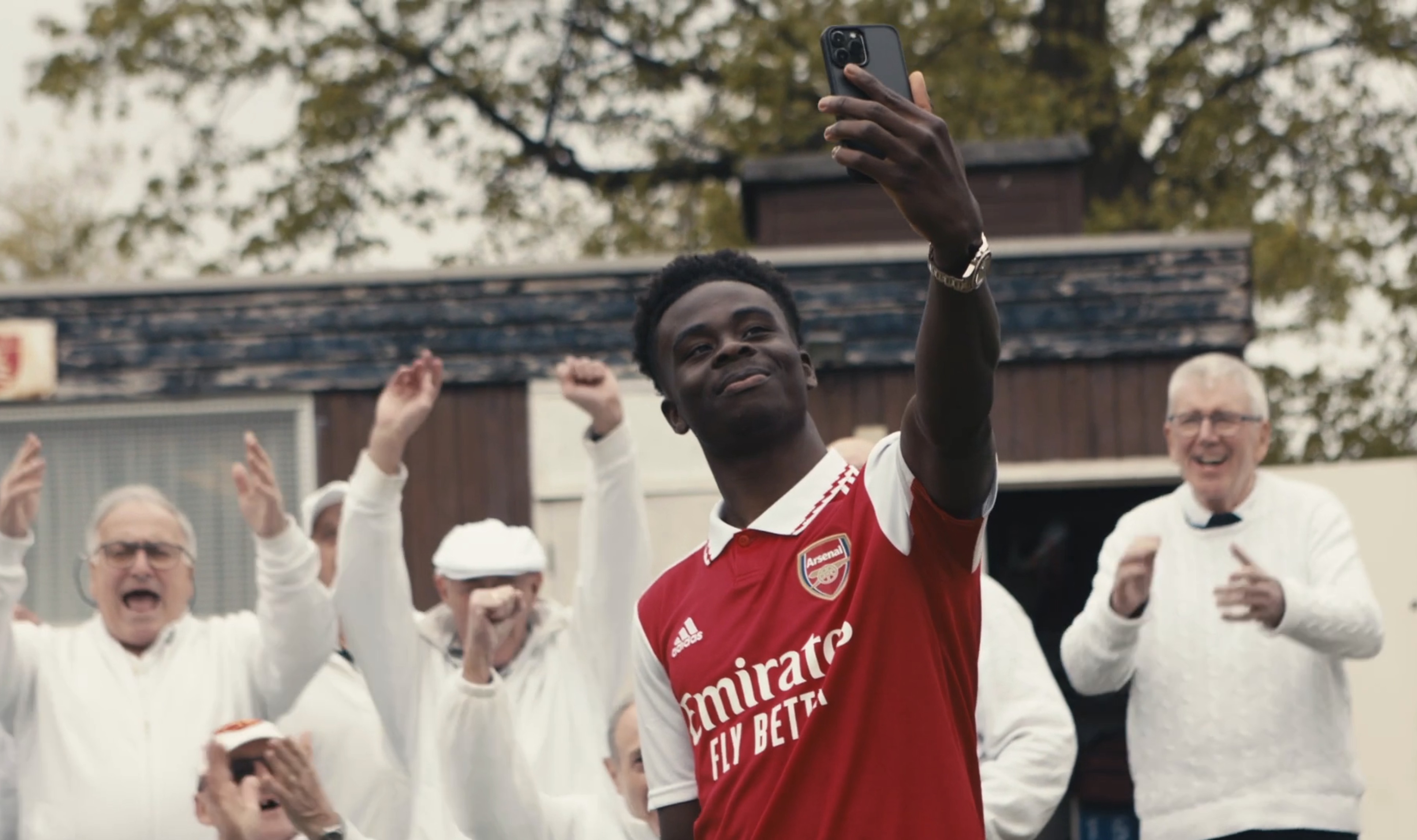 still from ARSENAL ADIDAS Home kit