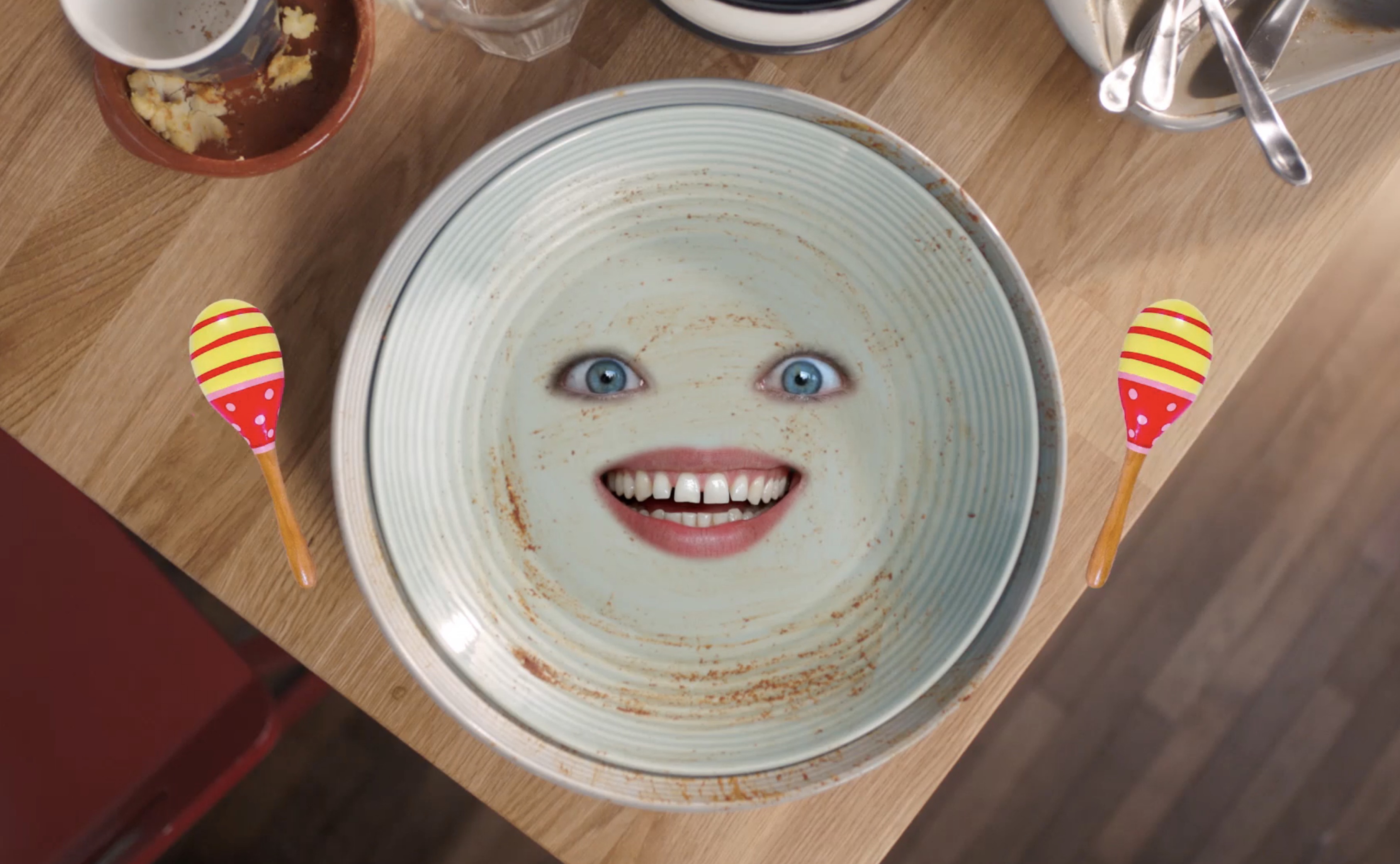 still from Google Dishwashing